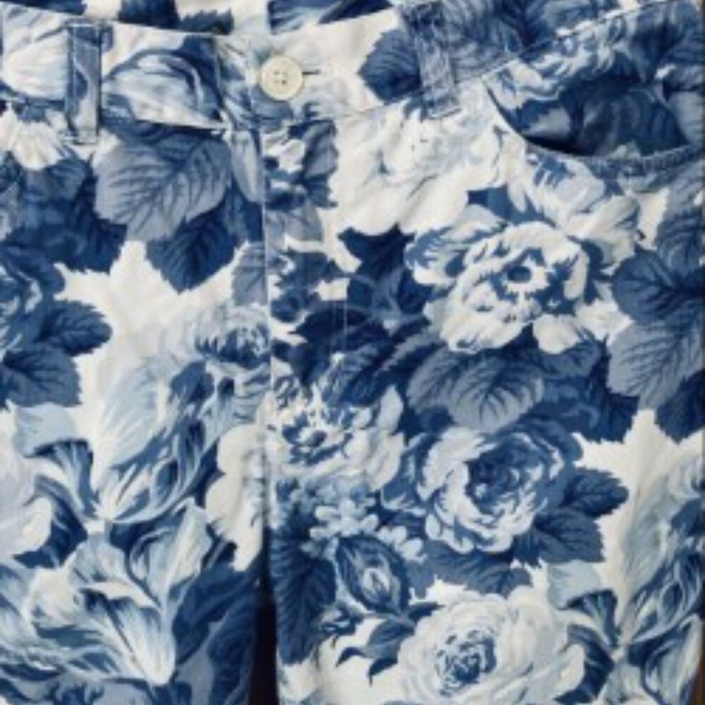 Lauren (Ralph) Jeans 8P Blue & White Floral